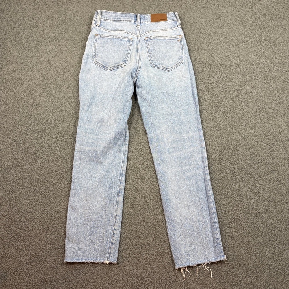 Madewell Jeans Womens 25 Light Blue The Perfect Vintage Crop Distressed 8589 - Picture 9 of 10